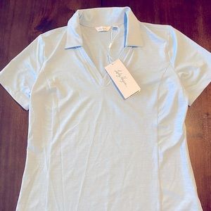 Lady Hagan Small Calm Blue (Baby Blue) Collared Shirt/Golf Shirt
